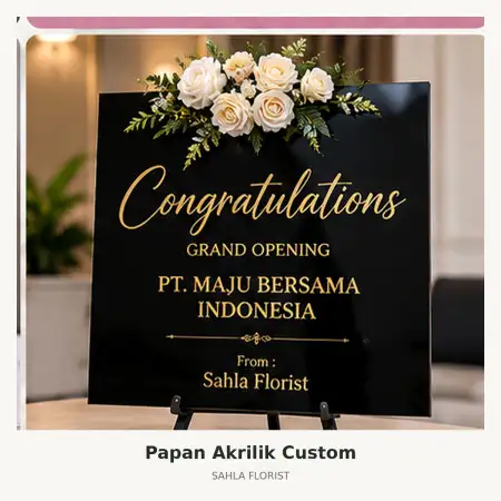 Papan Bunga Akrilik Summarecon Bekasi